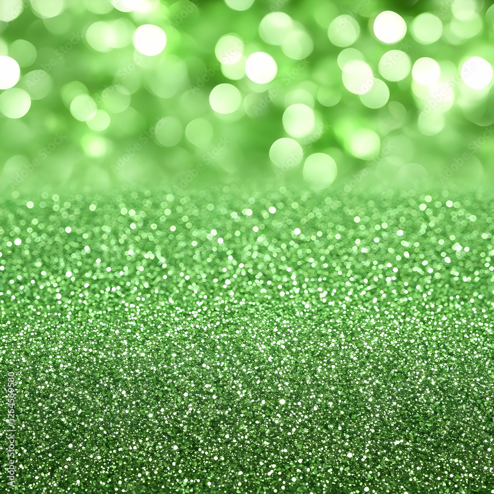 Naklejka premium Green Glitter Abstract Background Image