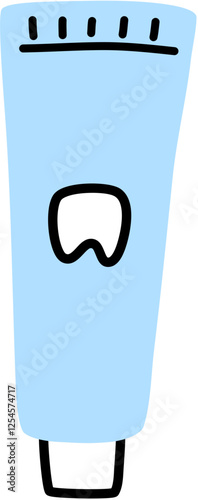 toothpaste dental care illustration 