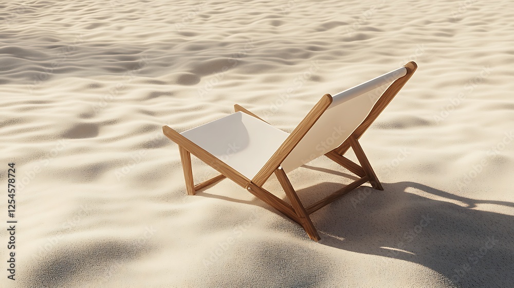 Serene Beach Chair Solitude: A Tranquil Summer Day on the Coast Serene Beach Chair Solitude: A Tranquil Summer Day on the Coast