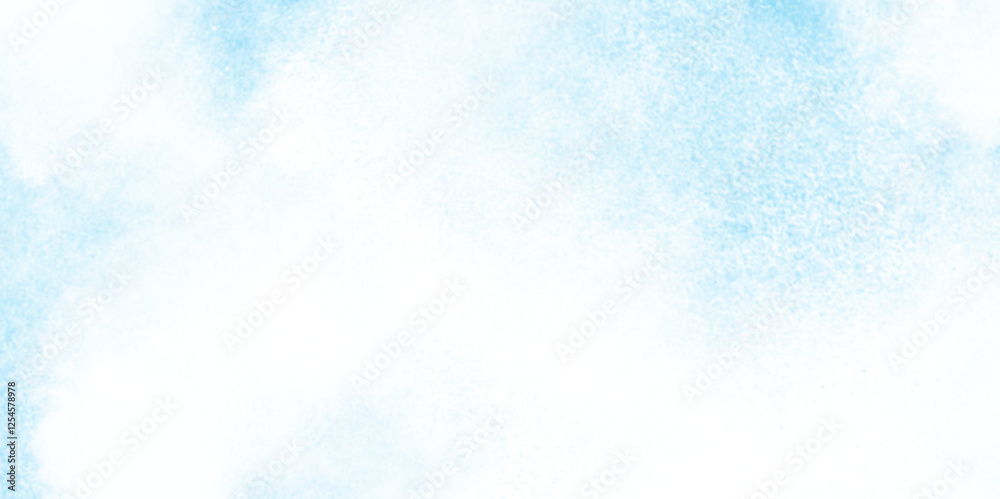 Fototapeta premium sky clouds for wallpaper backdrop background, shiny and clear painted light blue clouds watercolor background, The summer is colorful clearing day Good weather with natural blue clouds.