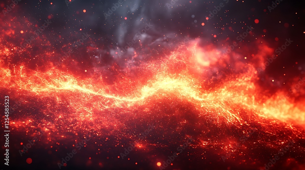 Naklejka premium Abstract red light explosion with dynamic motion effects