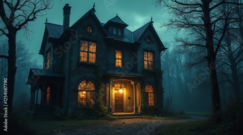 Fototapeta Naklejka Na Ścianę i Meble -  old castle in the woods