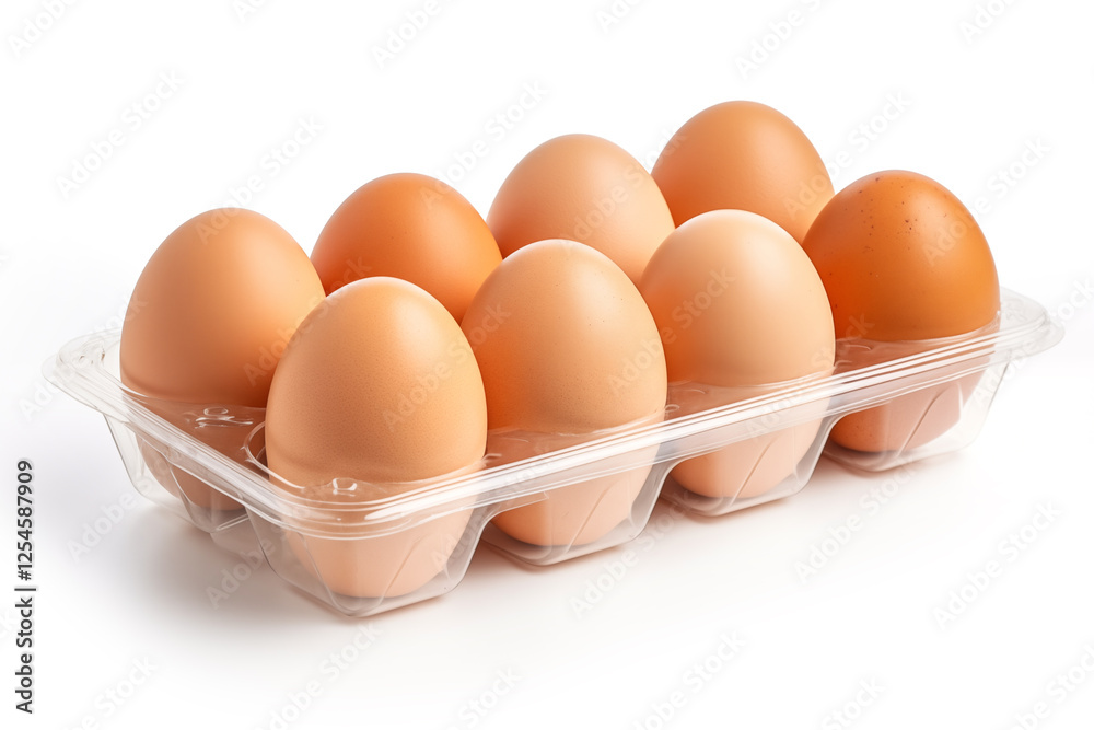 chicken egg isolated on white background. eggs raw in box chicken egg isolated on white background. eggs raw in box
