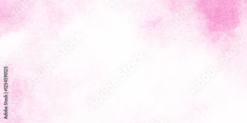 Pink rose tone abstract texture with cloudy stains, Stain artistic hand painted texture of pink, pastel hand painted watercolor of pink texture, White smoky watercolor painting on old paper texture.
