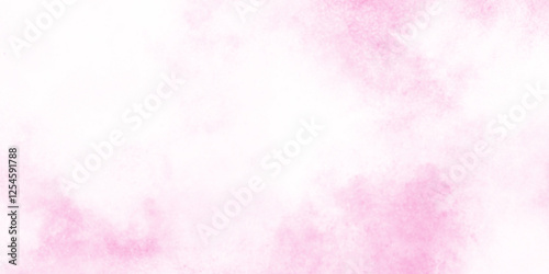 Pink rose tone abstract texture with cloudy stains, Stain artistic hand painted texture of pink, pastel hand painted watercolor of pink texture, White smoky watercolor painting on old paper texture.