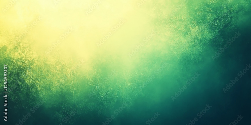 Obraz premium Abstract Soft Green Gradient Background with a Grainy Texture, Generative AI