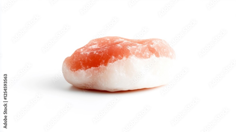Himalayan Pink Salt Rock Isolated on White Background. Generative AI Himalayan Pink Salt Rock Isolated on White Background. Generative AI