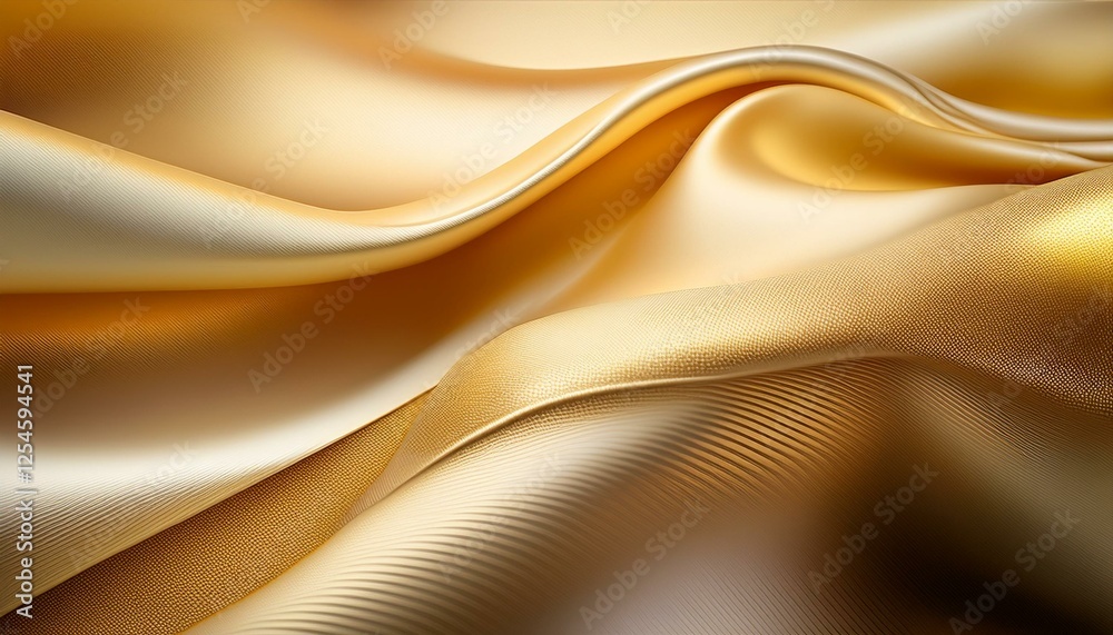 Fototapeta premium エレガントなゴールド×ベージュのメッシュグラデーション背景 | 高級感・洗練されたデザイン