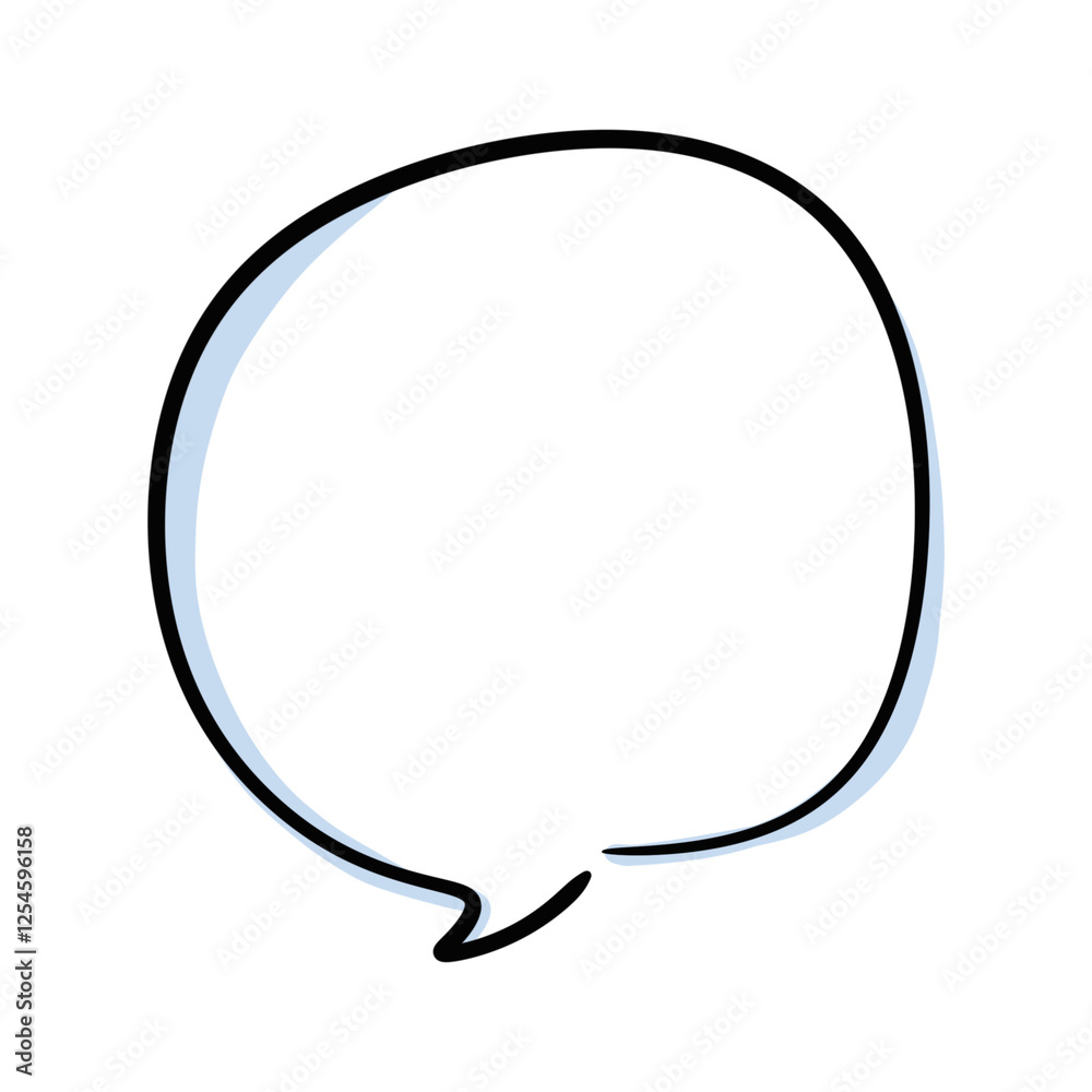 isolated hand drawn doodle speech bubble illustration. cute chat bubble shape design isolated hand drawn doodle speech bubble illustration. cute chat bubble shape design