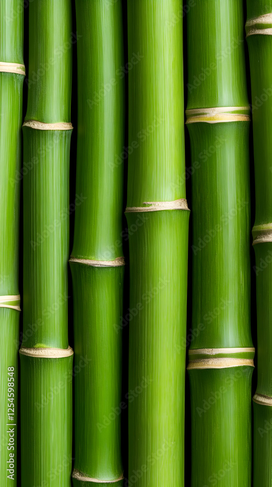 Fototapeta premium Vibrant Green Bamboo Stalks Background Image