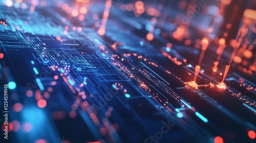 Wallpaper Mural abstract technology background Torontodigital.ca