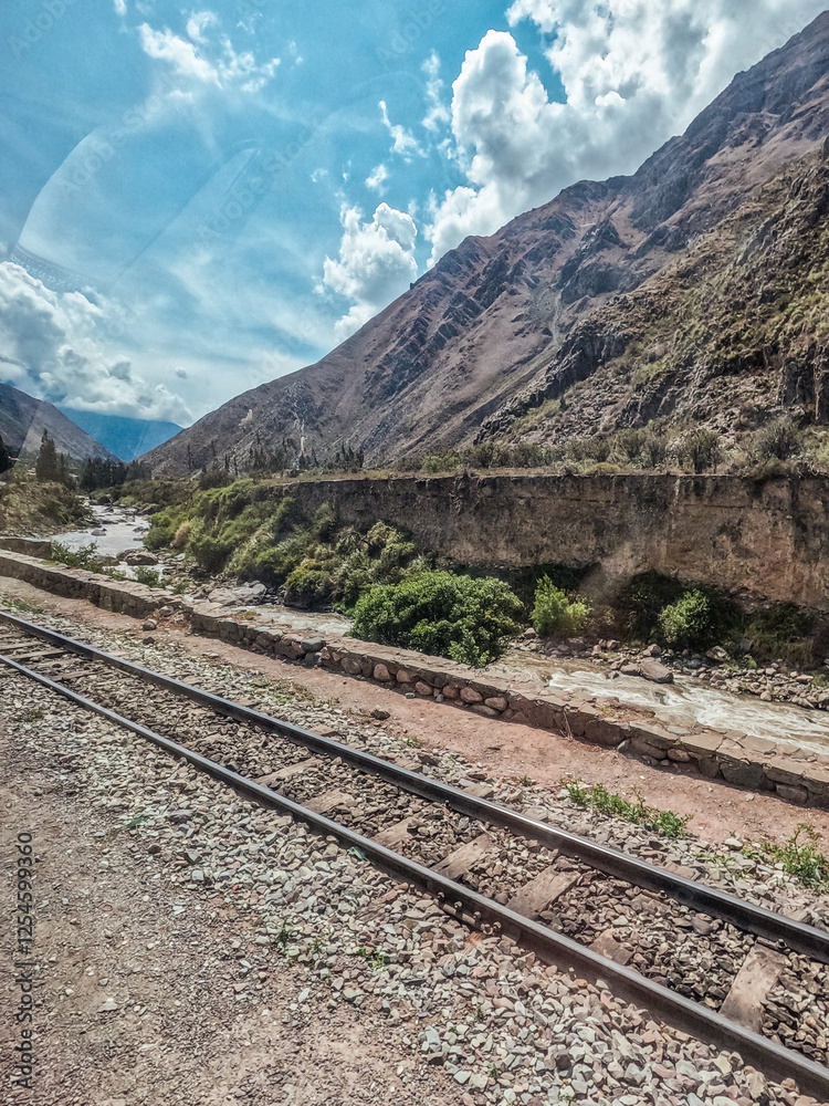Fototapeta premium Views from the Train to Machu Picchu 
