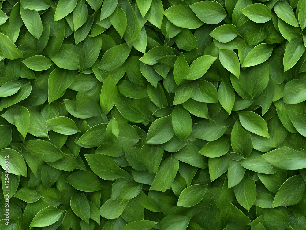 Obraz premium Lush Green Leaf Background 3D Illustration