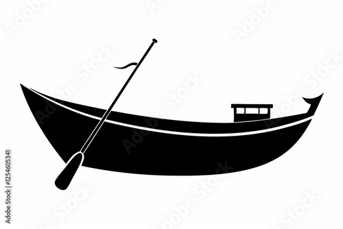 viking ship  silhouette