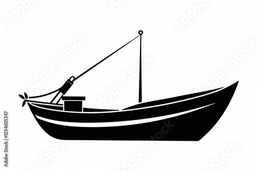 viking ship  silhouette