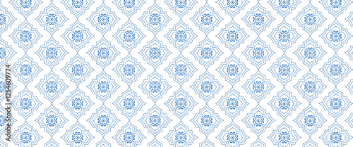 Islamic Seamless geometric pattern in authentic arabian Subtle simple golden islamic design style, Collection of seamless ornamental white abstract islamic background with arabian pattern style.
