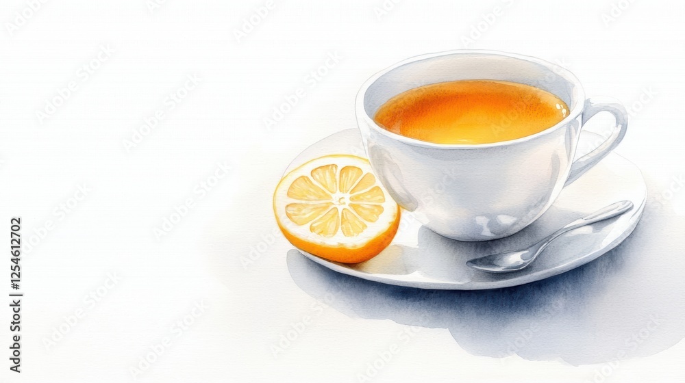 Warm citrus infusion, a soothing cup of orange tea for relaxing moment soothing Warm citrus infusion, a soothing cup of orange tea for relaxing moment soothing