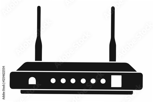 router  silhouette vector