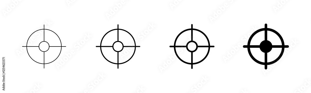 Target icon vector isolated on white background. Target vector icon. goal icon. marketing target. Aim Target icon vector isolated on white background. Target vector icon. goal icon. marketing target. Aim