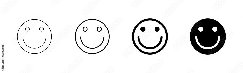 Smile icon vector isolated on white background. Smile vector icon. Emoticon Icon vector. Emoji Smile icon vector isolated on white background. Smile vector icon. Emoticon Icon vector. Emoji