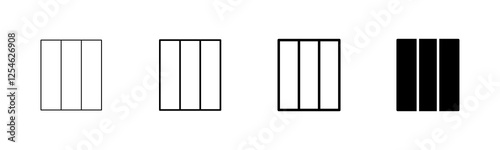 Library icon vector isolated on white background. Book icon vector