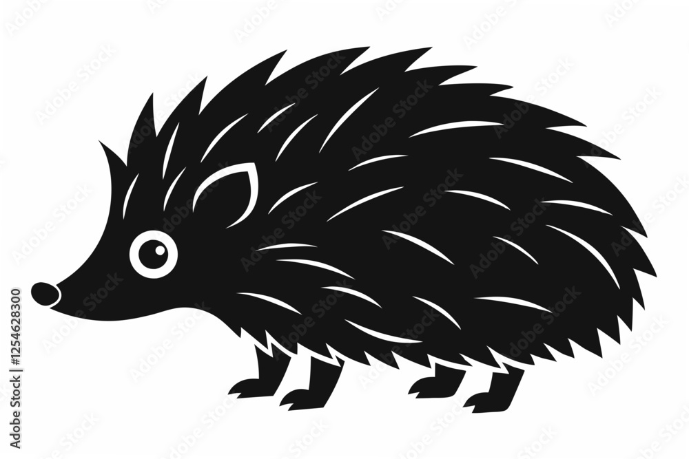 hedgehog silhouette illustration hedgehog silhouette illustration