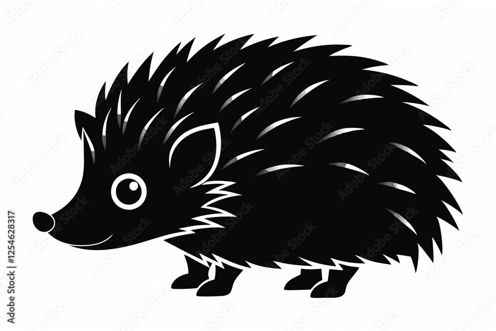 hedgehog silhouette illustration hedgehog silhouette illustration
