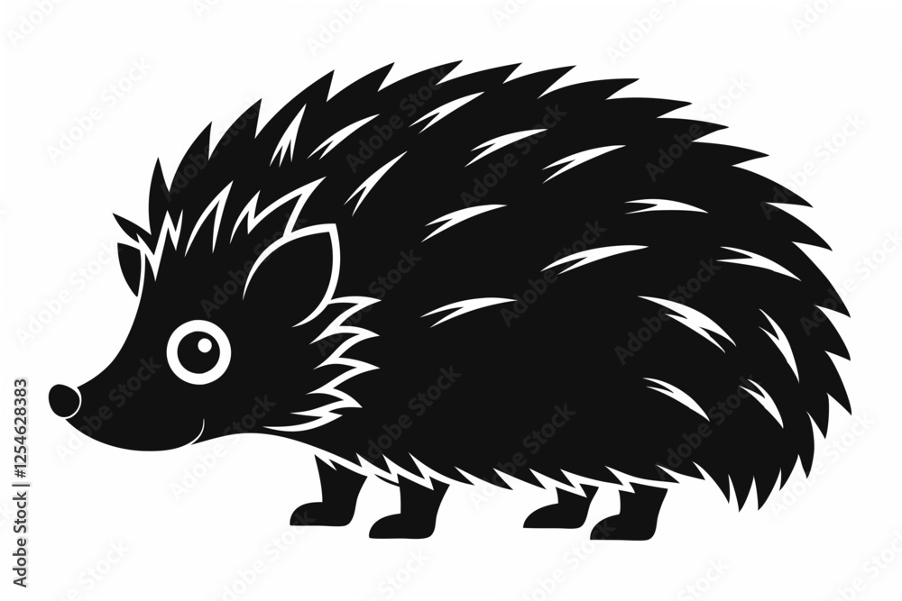 hedgehog silhouette illustration hedgehog silhouette illustration