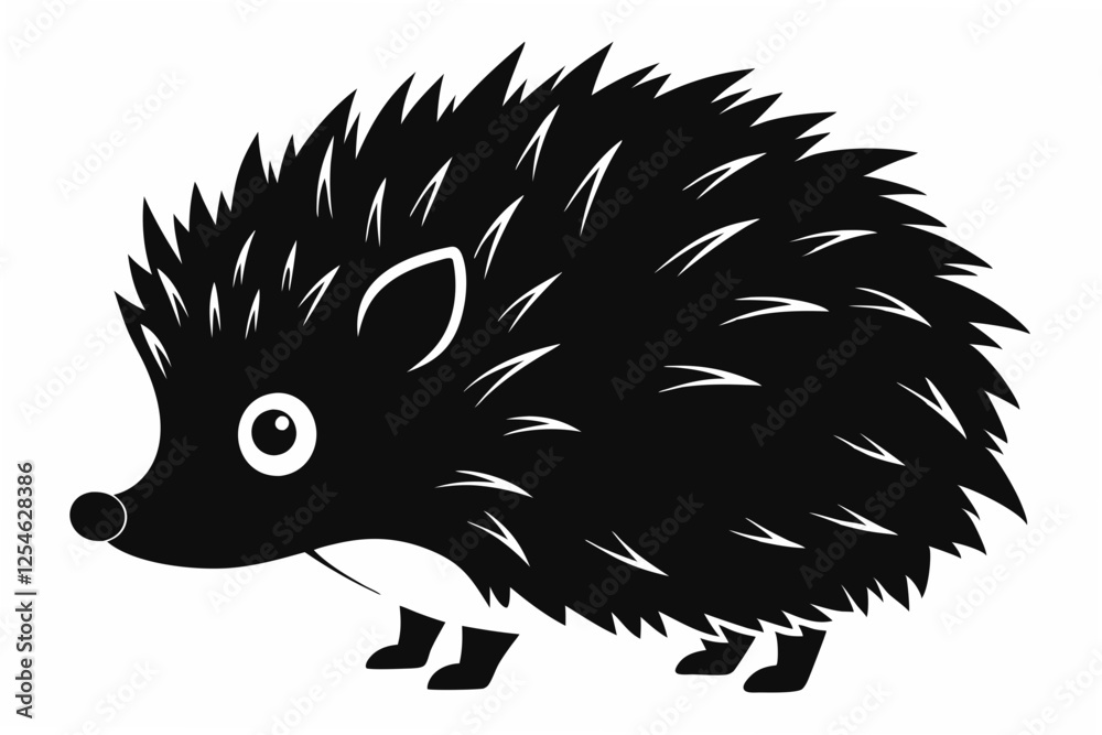 hedgehog silhouette illustration hedgehog silhouette illustration
