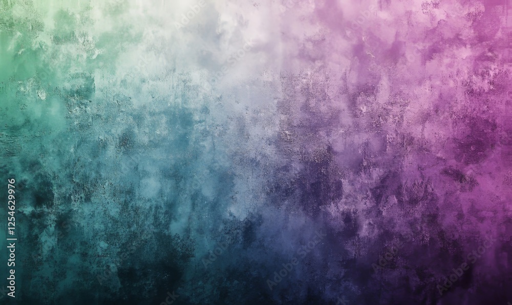 Obraz premium Deep Purple and Green Gradient Background with a Grainy Texture, Generative AI