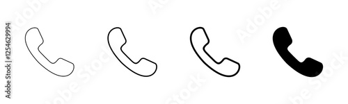 Call icon vector isolated on white background. Phone icon vector. mobile phone. telephone icon