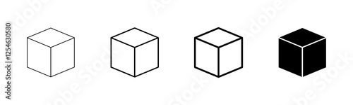 Box icon vector isolated on white background. Cardboard box, packaging open. Box vector icon