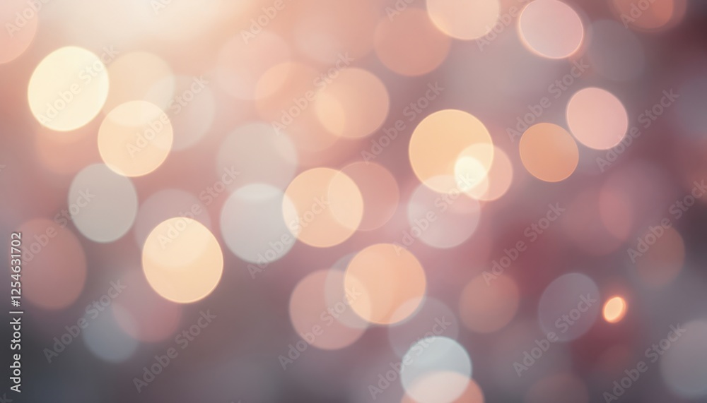 Fototapeta premium Soft bokeh lights with warm tones and gentle glow