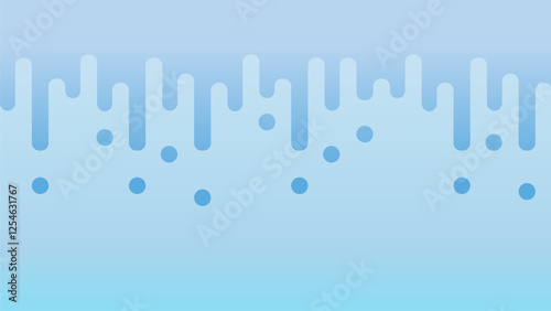 A geometric pattern that looks like dripping water (light blue)