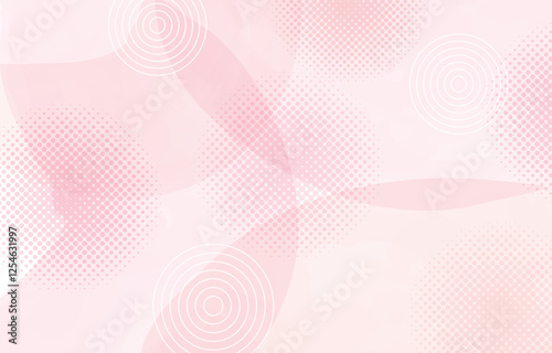 Watercolor style soft pink background (geometric pattern, Memphis)