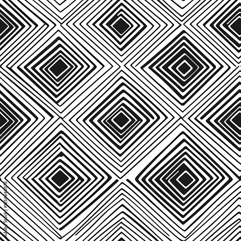 Abstract Diamond Pattern Background with Hand Drawn Style Lines Abstract Diamond Pattern Background with Hand Drawn Style Lines