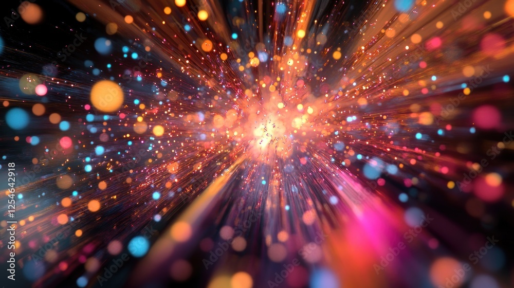 Naklejka premium Abstract Colorful Bokeh