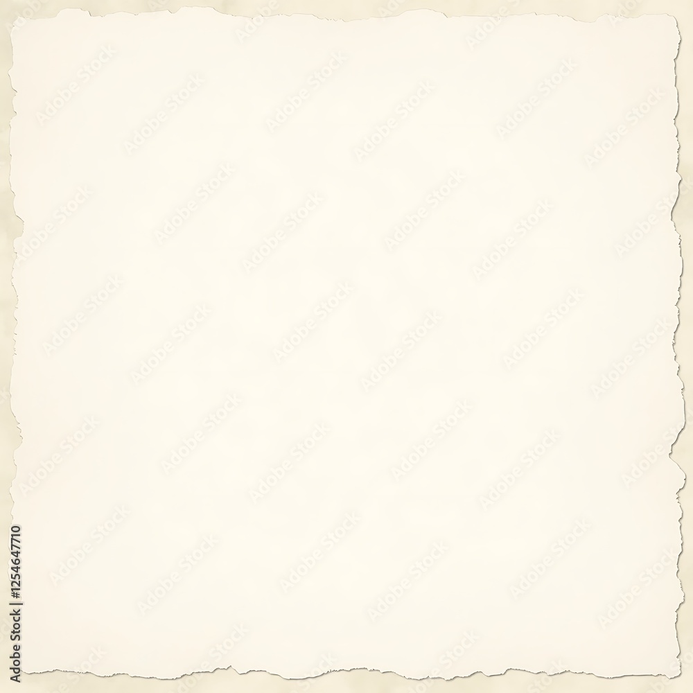 A distressed, off-white paper texture with a ragged, irregular edge, reminiscent of old photographs, providing a classic and nostalgic backdrop for your designs. A distressed, off-white paper texture with a ragged, irregular edge, reminiscent of old photographs, providing a classic and nostalgic backdrop for your designs.
