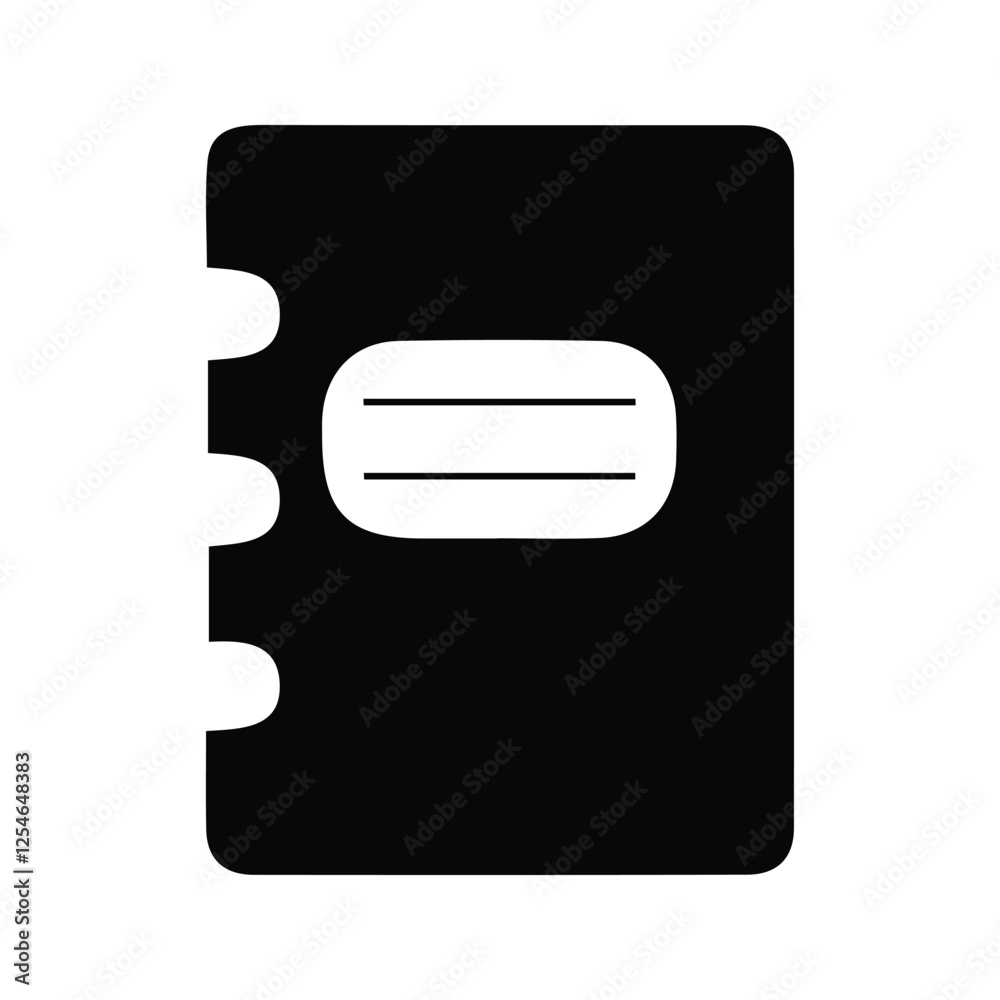 Book Icon. Book Cover Illustration. Book Icon. Book Cover Illustration.