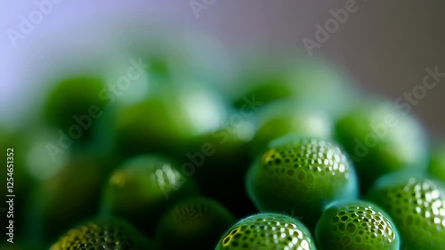 Green Spheres Macro Photography