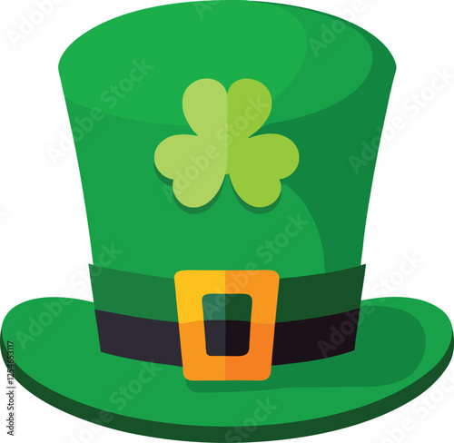 st patricks day leprechaun hat vector, vector and illustration, vector style 