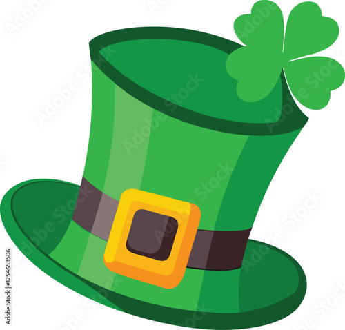 st patricks day leprechaun hat vector, vector and illustration, vector style 