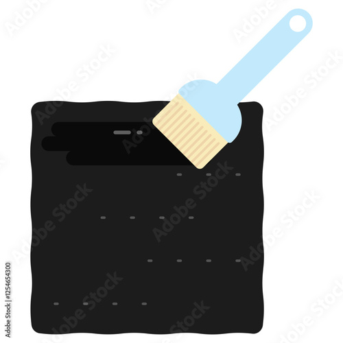 참기름 바른 김 일러스트