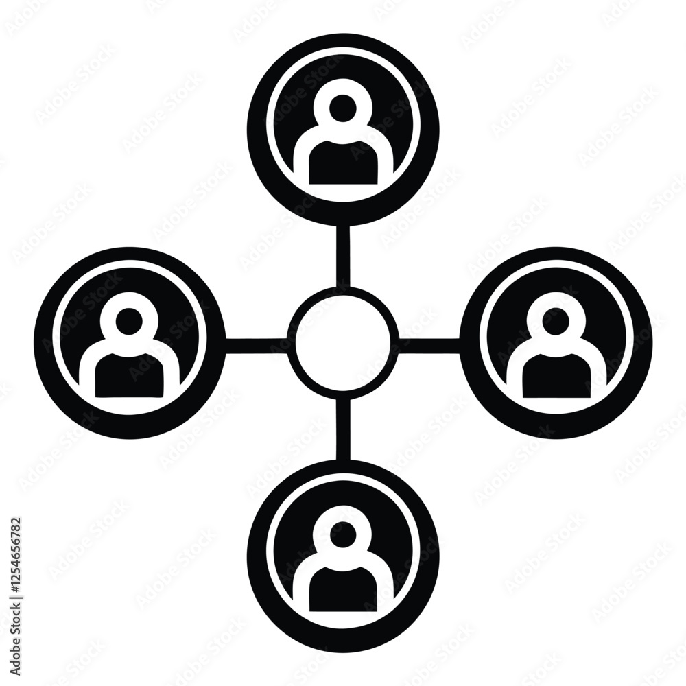 Corporate Network and Digital Communication Icons Corporate Network and Digital Communication Icons