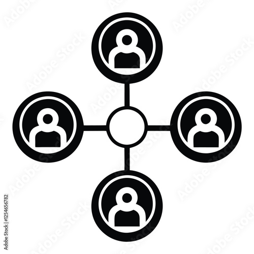 Corporate Network and Digital Communication Icons