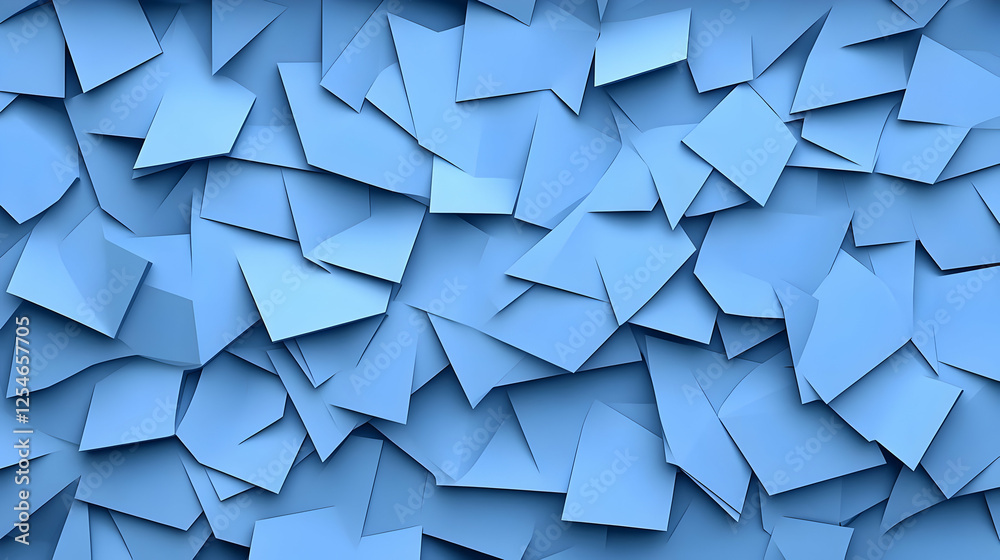 Obraz premium Abstract 3D Blue Geometric Background