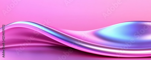 Colorful wave effect with soft gradient tones.