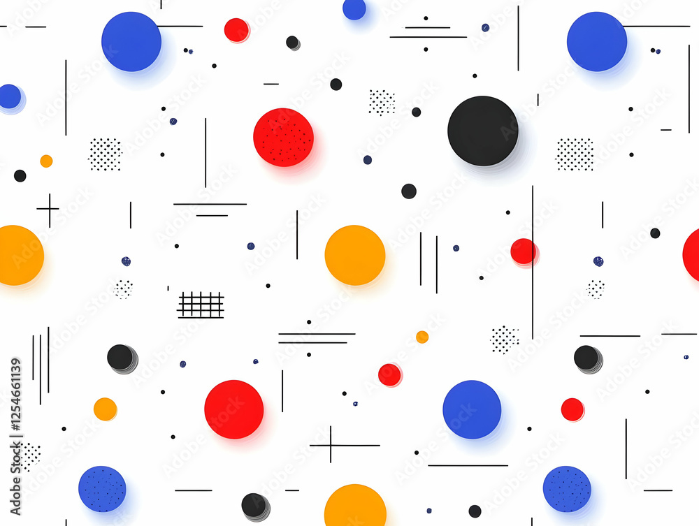 Abstract Geometric Background with Circles Abstract Geometric Background with Circles
