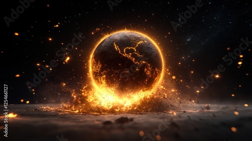 Apocalyptic Cataclysm: Earth's Final Judgment Day amidst Cosmic Armageddon