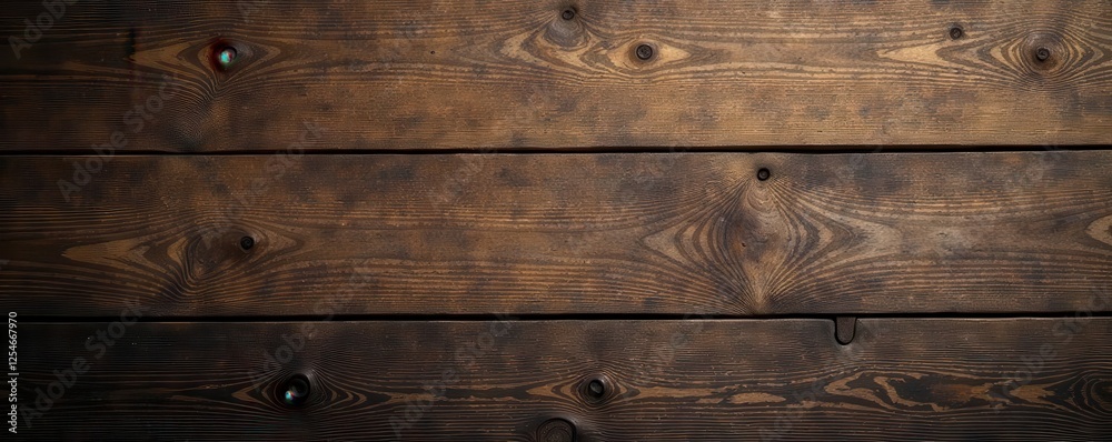 Naklejka premium Deep brown, weathered wood grain, rustic texture, surface, barn wood, wood texture background